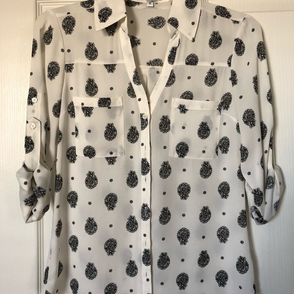 Express Original Fit Portofino Blouse - Picture 2 of 3